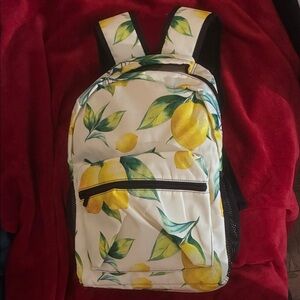 Lemon Print Backpack NEW